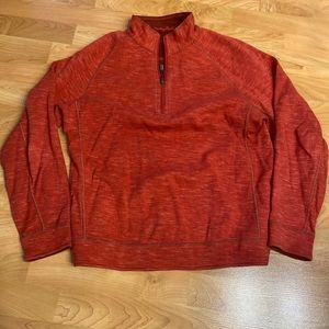 Tommy Bahama Flip Coast Reversible Sweatshirt Mens Ginger Heather Quarter Zip